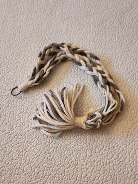 Michaels Boho Macrame Braided Fringe Loop Hook Detail Southwest Plant Holder